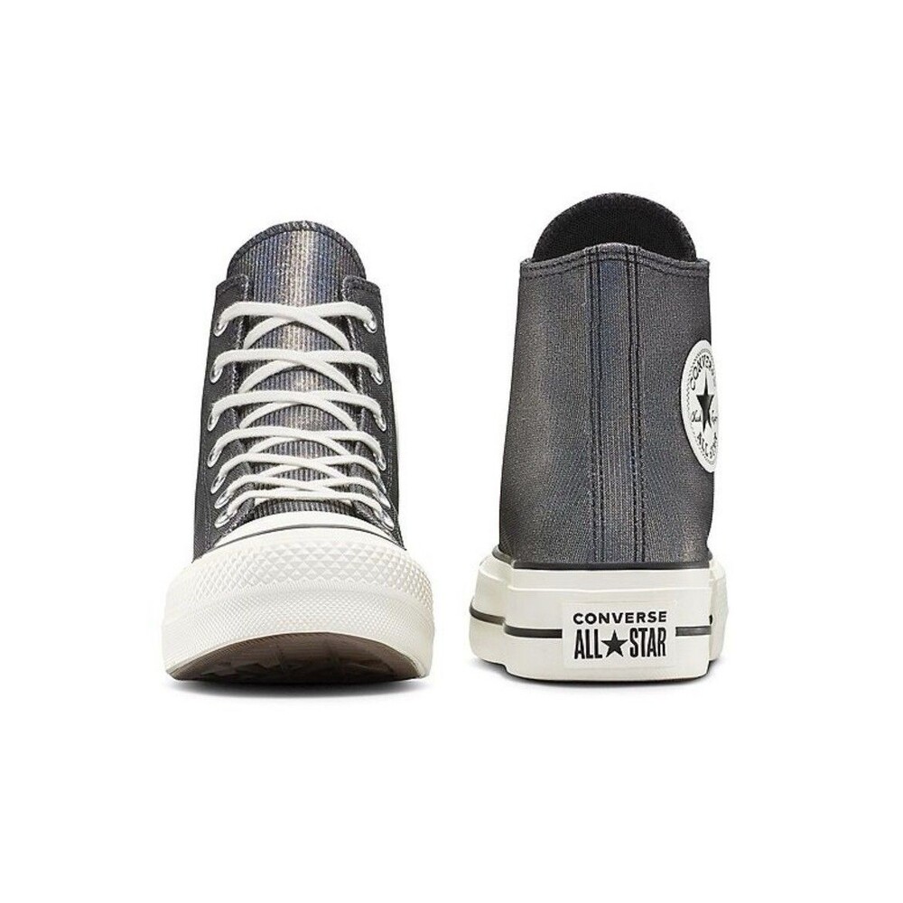 Converse All Star Chuck Taylor Hi Lift Platform Sneaker Sparkle Sneakers 8 Women - Picture 3 of 5
